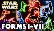 All Lightsaber Forms (1-7) - Star Wars Explained