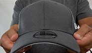 New Era 39THIRTY-BLANK Charcoal Flex Fitted Hat