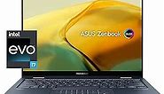 ASUS Zenbook 14 Flip OLED Laptop, 14â€ OLED Touch Display, Intel Evo Platform, Intel Core i7-1360P CPU, Intel Iris Xe Graphics, 16GB RAM, 1TB SSD, Windows 11 Home, Ponder Blue, UP3404VA-DS74T