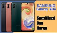 SAMSUNG GALAXY A04 | Samsung A04 Spesifikasi dan harga