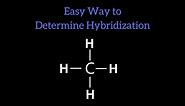 EASY Method to Find the Hybridization of an Atom | Chemistry |