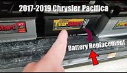 How to replace battery 2017-2019 Chrysler Pacifica