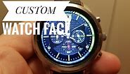 Lemfo Lem5 how to install custom watchfaces - android smartwatch - DIY