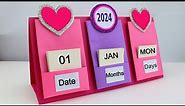 How to make New Year 2024 Desk Calendar | DIY Calendar | Handmade Desk Calendar | New Year Crafts