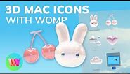 Easy 3D Mac Icons with Womp!