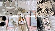 Pinterest girl back to school guide📓🎧shopping, school supplies haul, packing bag and more