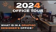 Graphic Designer's Office | WFH Setup Tour 2024