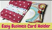 Business Card Holder- DIY Sewing Tutorial