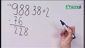 4. razred - Matematika - Dijeljenje troznamenkastog broja dvoznamenkastim