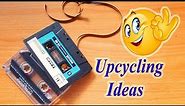 Cassette tape Craft Ideas | Art and craft from Waste | Cassette tapes Upcycling