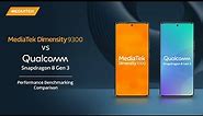 MediaTek Dimensity 9300 vs Qualcomm Snapdragon 8 Gen 3| Performance Benchmarking Comparison