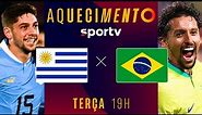 URUGUAI x BRASIL | AQUECIMENTO | COM IMAGENS |ELIMINATÓRIAS DA COPA 2026 | #live | sportv
