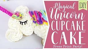 DIY Unicorn Cupcake Cake (EASY to make) - Full tutorial!!