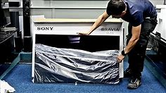 SONY OLED KE48A9 Unboxing and Setup with 4K Demo Videos
