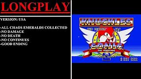 Knuckles the Echidna in Sonic the Hedgehog 2 [USA] (Sega Genesis) - (Longplay)