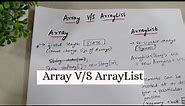 Difference Between Array And ArrayList in Java | Java Interview Questions