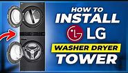 How to install a LG washer Dryer Tower Model #WKEX200HBA