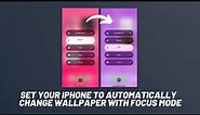 Change your wallpaper automatically with Focus Mode! (iOS 15 customization)