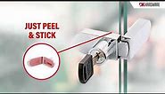 Glass Door Locks: No-Drill Showcase Lock | DK Hardware