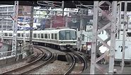 JR Trains in Temma Station on the Osaka Loop Line - 16/03/2016