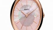 Buy Fossil Women Pink Dial & Pink Leather Straps Analogue Watch ES5092 -  - Accessories for Women