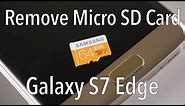 Samsung Galaxy S7 Edge - How To Remove a Micro SD Card / Memory Card