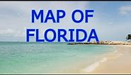 map of Florida [ The Sunshine State ]