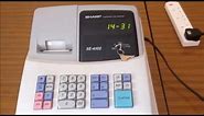 Sharp XE-A102 Cash Register: How to use your cash register as a clock?