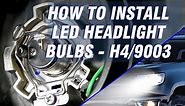 How to install led headlight bulbs - H4/9003 - Novsight Auto Lighting