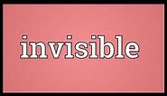 Invisible Meaning