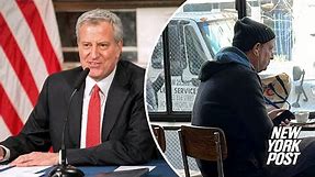 Bill de Blasio spotted looking ‘lonely, cold and homeless’ at NYC coffee shop