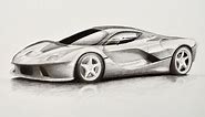How to Draw a Car: Ferrari - Fine Art-Tips