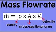 Mass Flow Rate Formula | Physics Animation