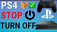 Stop PS4 Turning Off Automatically