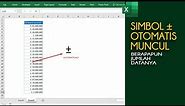Cara Menambahkan Simbol Plus Minus di Depan Angka pada Excel