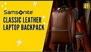 Samsonite Classic Leather 14.1" Laptop Backpack