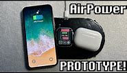 Apple AirPower Prototype - Charging an Apple Watch, iPhone and AirPods! - (PROTO1) - Apple History