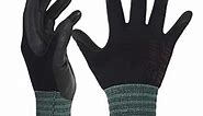 DEX FIT Nitrile Work Gloves FN330, 3 Pairs, 3D-Comfort Stretchy Fit, Firm Grip, Thin & Lightweight, Touch-Screen Compatible, Durable, Breathable & Cool, Machine Washable; Black XS (6)