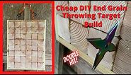 Easy DIY End Grain Target for throwing knives, shuriken and thowing stars