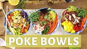 BEST DIY POKE BOWL 3 WAYS | How to Make a Poke Bowl