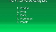 The Seven Ps of the Marketing Mix: Marketing Strategies