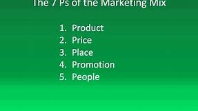 The Seven Ps of the Marketing Mix: Marketing Strategies