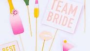 PRINTABLE BRIDAL SHOWER PHOTO BOOTH PROPS & HEN PARTY BACHELORETTE MODERN PRINTABLES | Bespoke-Bride: Wedding Blog