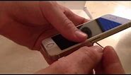 How to insert Sim Card in iPhone 5S iPhone 5C iPhone 5