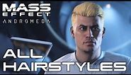 ALL Hairstyles in Mass Effect: Andromeda