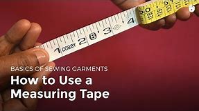 How to use a measurement tape | Sewing
