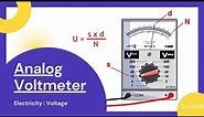 Analog voltmeter | How to measure voltage using an analogue voltmeter |