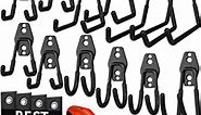 Garage Hooks Heavy Duty [ 17 Piece Set ] - Our Garage Hooks Wall Mount to Any Surface, Garage Organization and Storage, Garage Storage Hooks, Garage Hangers, Garage Wall Hooks Heavy Duty
