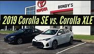 2019 Toyota Corolla SE vs. Corolla XLE for Kim with Jonathan Sewell Sells in Enterprise Alabama
