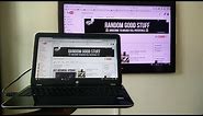 How To Mirror Laptop Screen Onto TV Screen Using HDMI (EASY)